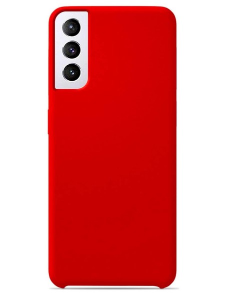 Coque en silicone Soft Touch Rouge pour Samsung Galaxy S21 Plus