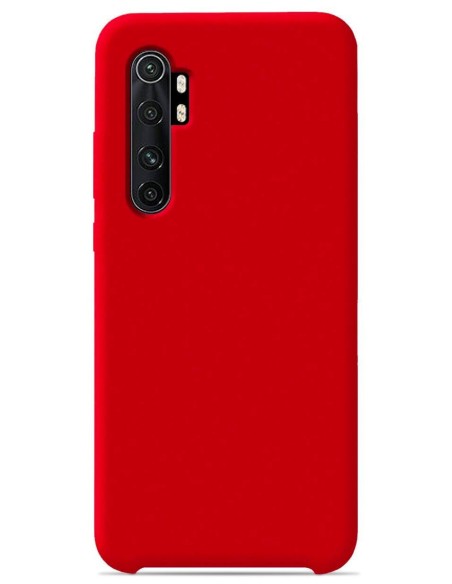 Coque en silicone Soft Touch Rouge pour Xiaomi Mi Note 10 lite