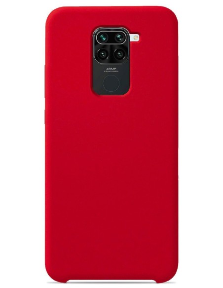 Coque en silicone Soft Touch Rouge pour Xiaomi Redmi Note 9