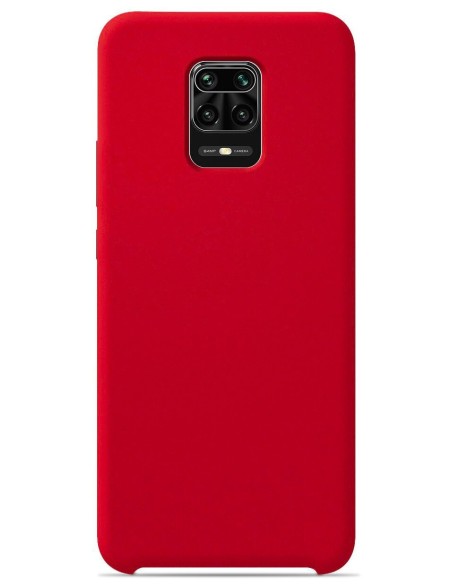 Coque en silicone Soft Touch Rouge pour Xiaomi Redmi Note 9 Pro