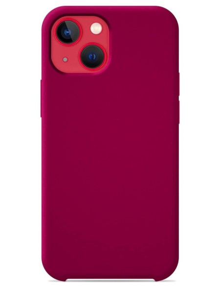Coque en silicone Soft Touch Rouge passion pour Apple iPhone 13