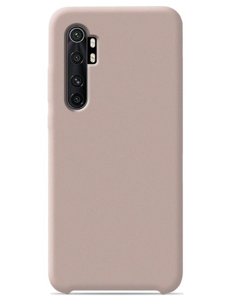 Coque en silicone Soft Touch Sable rosé pour Xiaomi Mi Note 10 lite