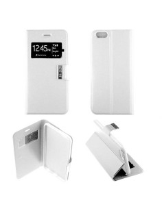 Etui Folio Blanc simili cuir | 1001coques.fr