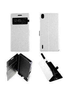 Etui Folio Blanc simili cuir | 1001coques.fr