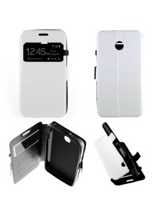 Etui Folio Blanc simili cuir | 1001coques.fr