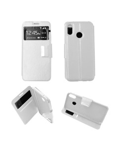 Etui Folio Blanc simili cuir | 1001coques.fr