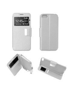 Etui Folio Blanc simili cuir | 1001coques.fr