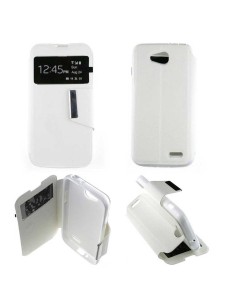 Etui Folio Blanc simili cuir | 1001coques.fr