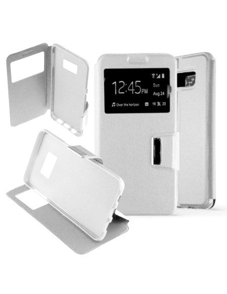 Etui folio en Simili cuir Blanc pour Samsung Galaxy S8 Plus