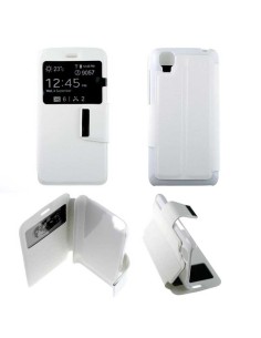 Etui Folio Blanc simili cuir | 1001coques.fr