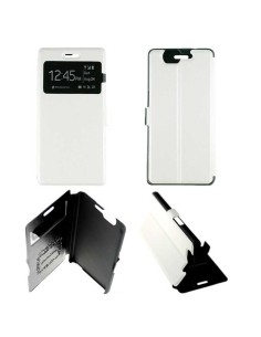 Etui Folio Blanc simili cuir | 1001coques.fr