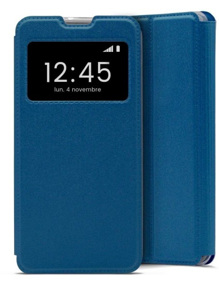 Etui folio en Simili cuir Bleu pour Apple iPhone 12
