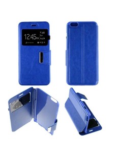 Etui Folio Bleu simili cuir | 1001coques.fr