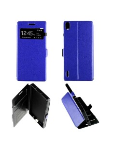 Etui Folio Bleu simili cuir | 1001coques.fr