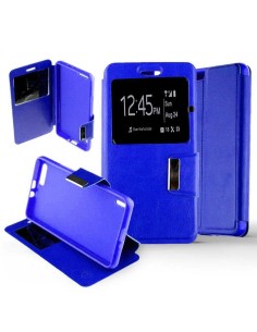 Etui Folio Bleu simili cuir | 1001coques.fr