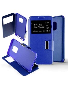 Etui Folio Bleu simili cuir | 1001coques.fr