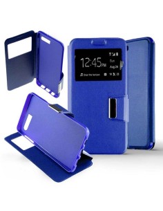 Etui Folio Bleu simili cuir | 1001coques.fr