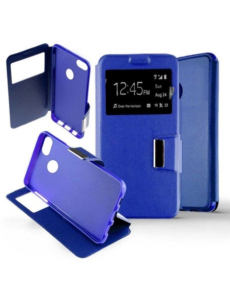 Etui folio en Simili cuir Bleu pour Huawei P9 Lite Mini