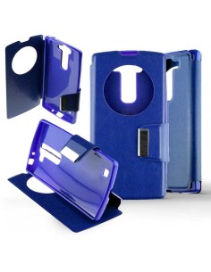 Etui Folio Bleu simili cuir | 1001coques.fr