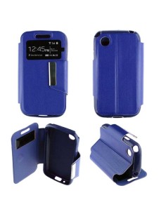 Etui Folio Bleu simili cuir | 1001coques.fr