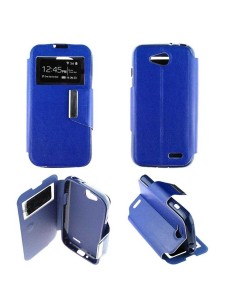 Etui Folio Bleu simili cuir | 1001coques.fr