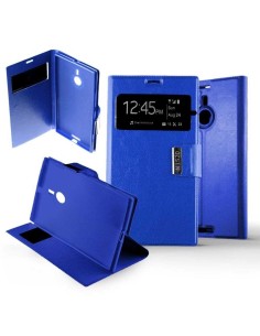 Etui Folio Bleu simili cuir | 1001coques.fr