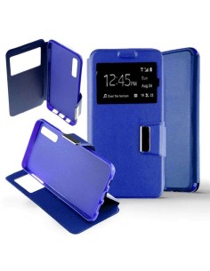 Etui Folio Bleu simili cuir | 1001coques.fr