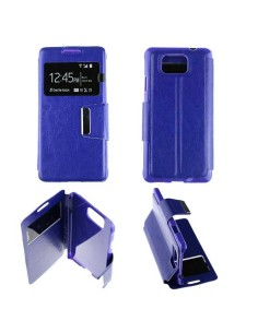 Etui Folio Bleu simili cuir | 1001coques.fr