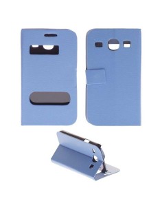 Etui Folio Bleu simili cuir | 1001coques.fr