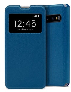 Etui Folio Bleu simili cuir | 1001coques.fr