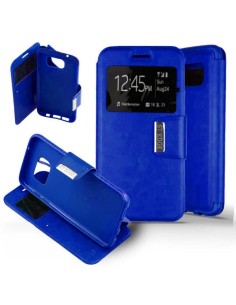 Etui Folio Bleu simili cuir | 1001coques.fr