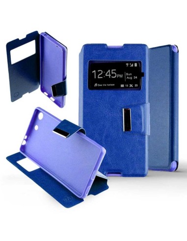 Etui folio en Simili cuir Bleu