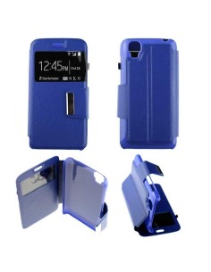 Etui Folio Bleu simili cuir | 1001coques.fr