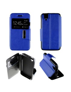 Etui Folio Bleu simili cuir | 1001coques.fr