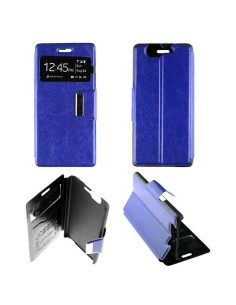 Etui Folio Bleu simili cuir | 1001coques.fr