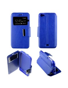 Etui Folio Bleu simili cuir | 1001coques.fr