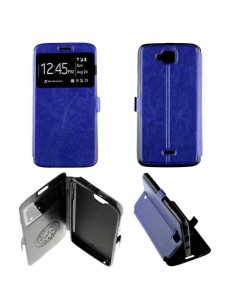 Etui Folio Bleu simili cuir | 1001coques.fr