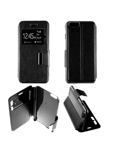 Etui folio en Simili cuir Noir pour Apple iPhone 7 Plus