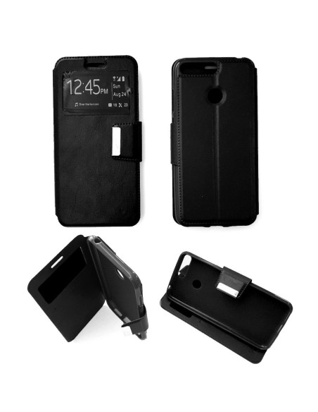 Etui folio en Simili cuir Noir pour Huawei Honor 7A