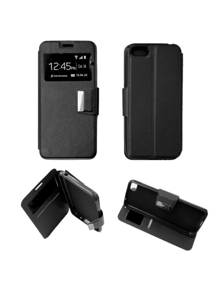 Etui folio en Simili cuir Noir pour Huawei Honor 7S