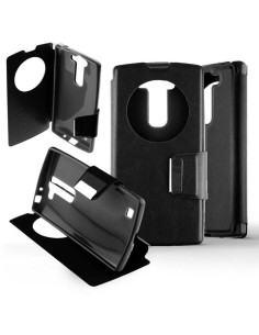 Etui Folio Noir simili cuir | 1001coques.fr