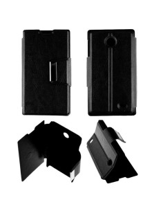 Etui Folio Noir simili cuir | 1001coques.fr
