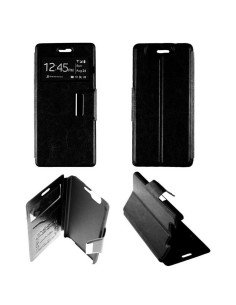 Etui Folio Noir simili cuir | 1001coques.fr