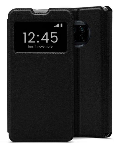 Etui folio en Simili cuir Noir pour Xiaomi Redmi Note 9T 5G