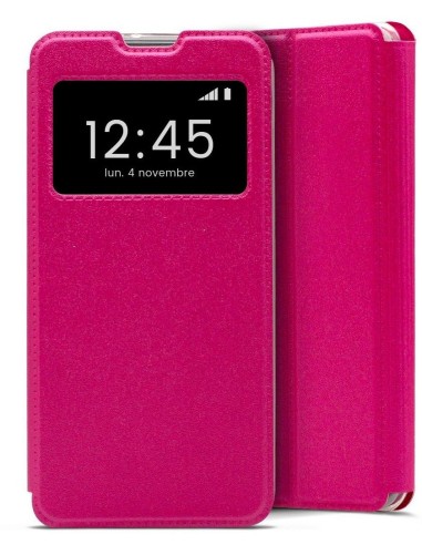 Etui folio en Simili cuir Rose