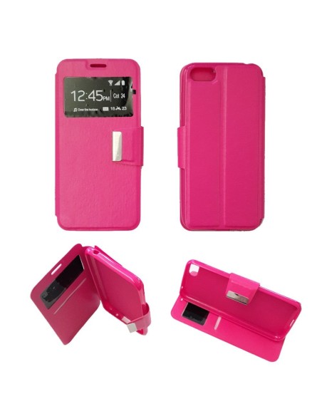 Etui folio en Simili cuir Rose pour Huawei Honor 7S