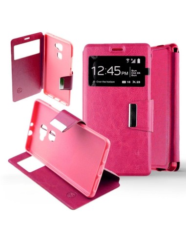 Etui folio en Simili cuir Rose