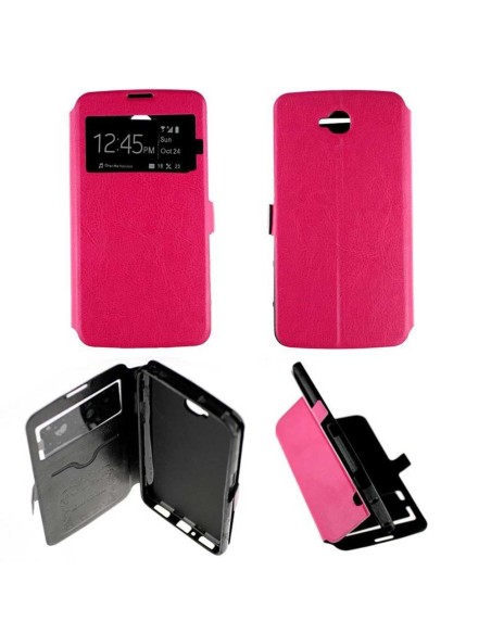 Etui folio en Simili cuir Rose pour LG G Pro Lite