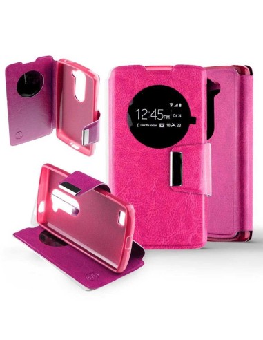 Etui folio en Simili cuir Rose