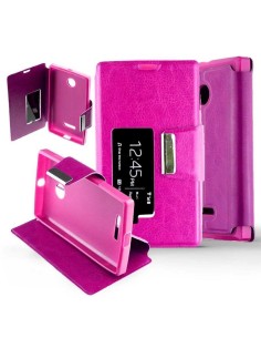 Etui Folio Rose simili cuir | 1001coques.fr